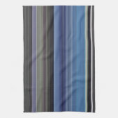 抽象芸術#1：青と灰色 キッチンタオル (縦)