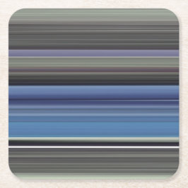 抽象芸術#1：青と灰色 スクエアペーパーコースター