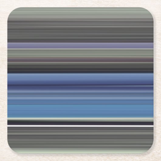 抽象芸術#1：青と灰色 スクエアペーパーコースター (正面)