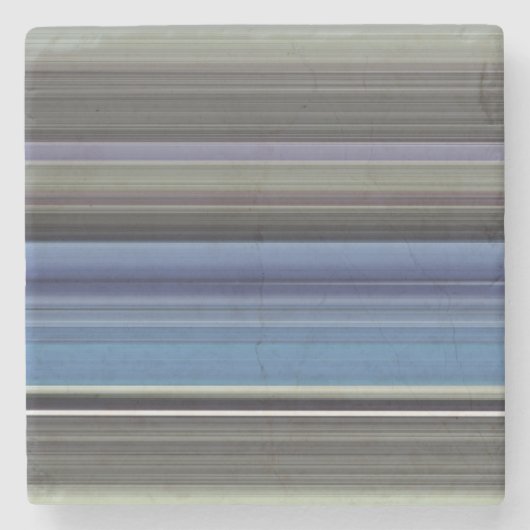 抽象芸術#1：青と灰色 ストーンコースター (正面)