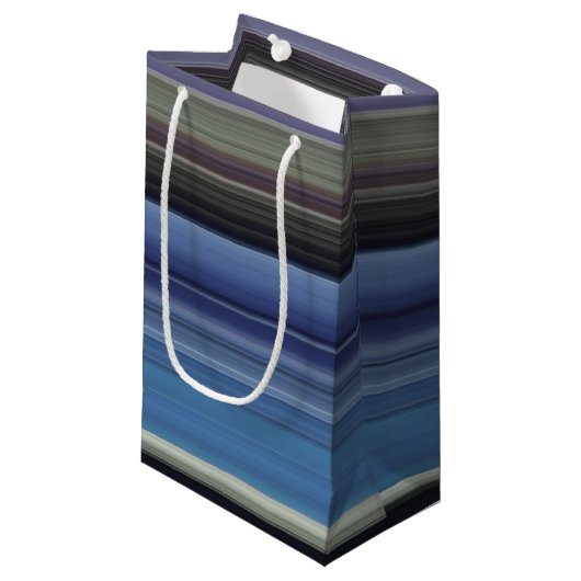 抽象芸術#1：青と灰色 スモールペーパーバッグ (正面アングル)