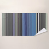 抽象芸術#1:青と灰色 バスタオル (バスタオル)