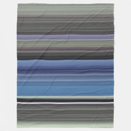 抽象芸術#1：青と灰色 フリースブランケット