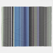 抽象芸術#1：青と灰色 フリースブランケット (正面(横))