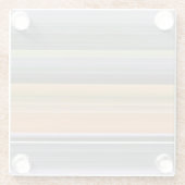 抽象芸術#1：黄色と灰色 ガラスコースター (裏面)