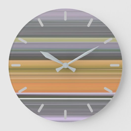 抽象芸術#1：黄色と灰色 ラージ壁時計 (正面)