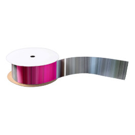 抽象芸術#1: Ceriseとgray サテンリボン