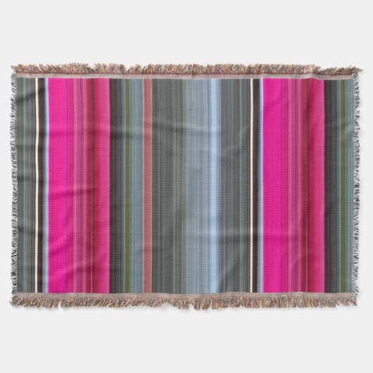 抽象芸術#1: Ceriseとgray スローブランケット (正面)