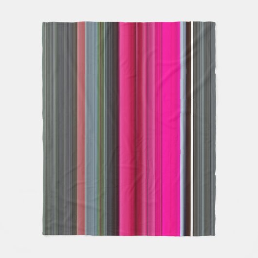 抽象芸術#1: Ceriseとgray フリースブランケット (正面)