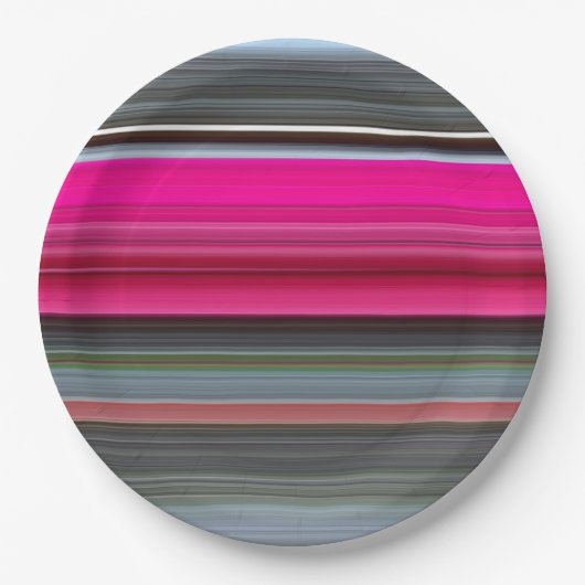 抽象芸術#1: Ceriseとgray ペーパープレート (正面)