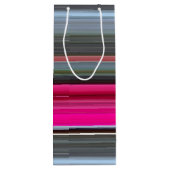 抽象芸術#1: Ceriseとgray ワインギフトバッグ (裏面)