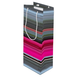 抽象芸術#1: Ceriseとgray ワインギフトバッグ