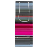 抽象芸術#1: Ceriseとgray ワインギフトバッグ (正面)