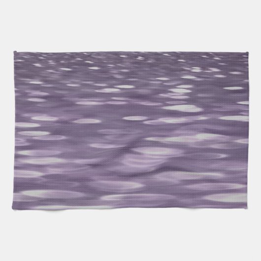 抽象芸術#1: Ultra Violetきらめく キッチンタオル (横)