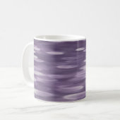 抽象芸術#1: Ultra Violetきらめく コーヒーマグカップ (正面左)