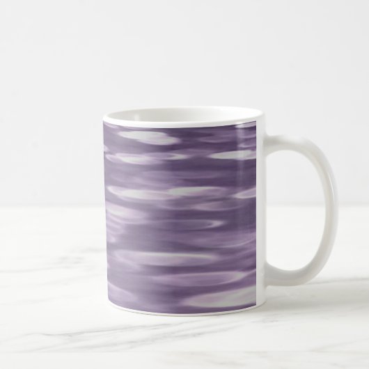抽象芸術#1: Ultra Violetきらめく コーヒーマグカップ (右)