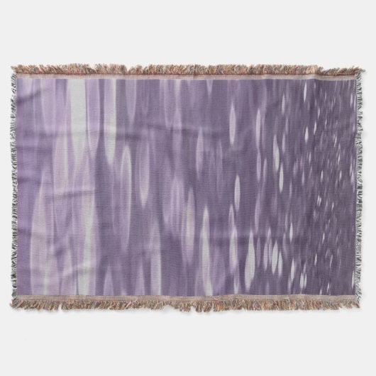 抽象芸術#1: Ultra Violetきらめく スローブランケット (正面)