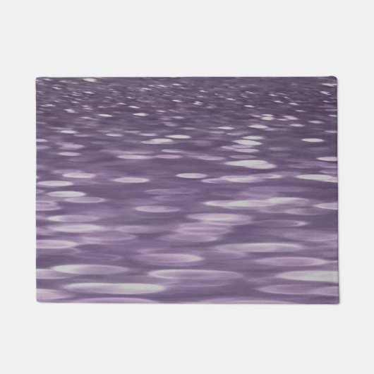 抽象芸術#1: Ultra Violetきらめく ドアマット (正面)