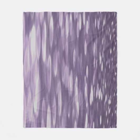 抽象芸術#1: Ultra Violetきらめく フリースブランケット (正面)
