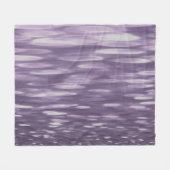 抽象芸術#1: Ultra Violetきらめく フリースブランケット (正面(横))
