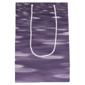抽象芸術#1: Ultra Violetきらめく ミディアムペーパーバッグ (裏面)