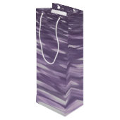 抽象芸術#1: Ultra Violetきらめく ワインギフトバッグ (裏面アングル)