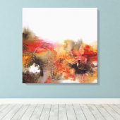 抽象芸術#2円と正方形キャンバス キャンバスプリント (インサイチュ (ウッドフロア))