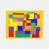 抽象芸術#26 フリースブランケット (正面(横))