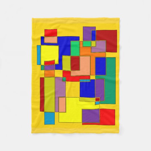 抽象芸術#26 フリースブランケット (正面)