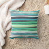 抽象芸術#2：アクアブルーぼやけグリーン クッション (ブランケット)