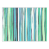 抽象芸術#2：アクアブルーぼやけグリーン テーブルクロス (正面(横))