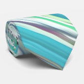 抽象芸術#2：アクアブルーぼやけグリーン ネクタイ (ロール)