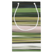 抽象芸術#2：オリーブグリーンぼやけ スモールペーパーバッグ (裏面)