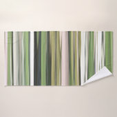 抽象芸術#2：オリーブグリーンぼやけ バスタオル (バスタオル)