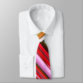 抽象芸術#2:オレンジぼやけ色 ネクタイ (タイ)