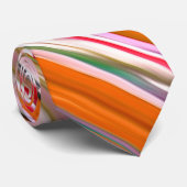 抽象芸術#2:オレンジぼやけ色 ネクタイ (ロール)