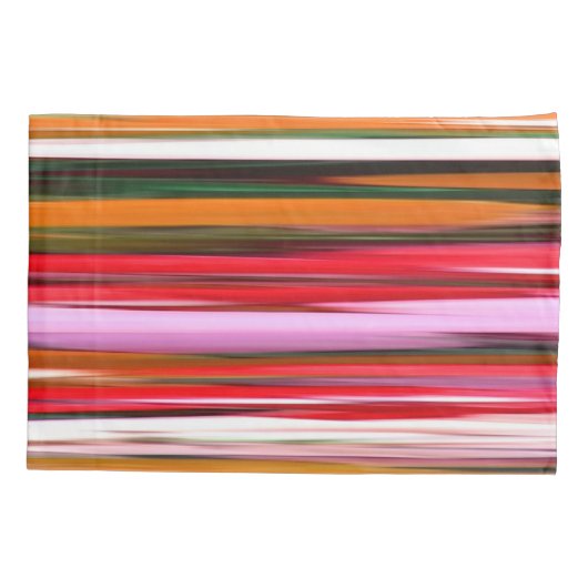 抽象芸術#2：オレンジぼやけ色 枕カバー (裏面)