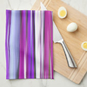抽象芸術#2：紫ぼやけ キッチンタオル (四つ折り)
