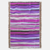 抽象芸術#2：紫ぼやけ スローブランケット (正面縦)