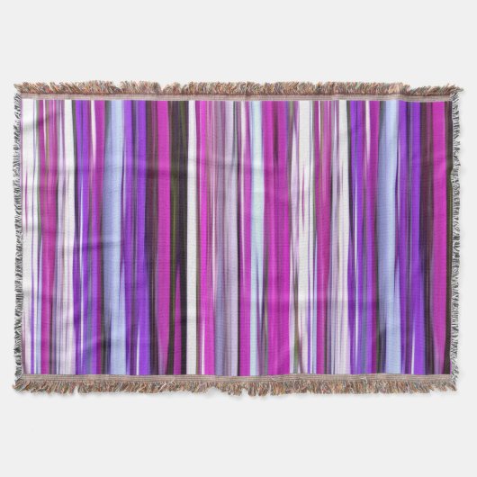 抽象芸術#2：紫ぼやけ スローブランケット (正面)