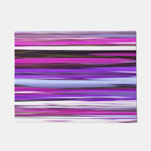 抽象芸術#2：紫ぼやけ ドアマット (正面)