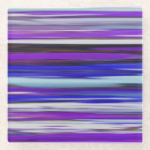 抽象芸術#2：紫外線ぼやけ ガラスコースター (正面)