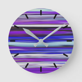 抽象芸術#2：紫外線ぼやけ ラウンド壁時計