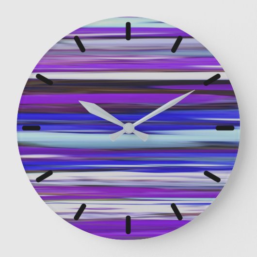 抽象芸術#2:紫外線ぼやけ ラージ壁時計 (正面)