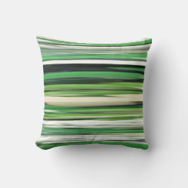 抽象芸術#2：緑ぼやけ クッション