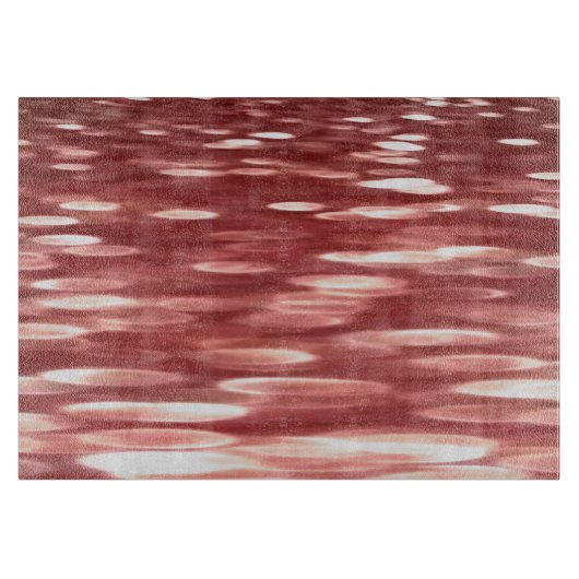 抽象芸術#2：赤ぼやけ カッティングボード (正面)