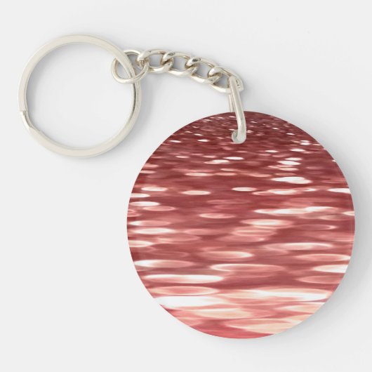 抽象芸術#2:赤ぼやけ キーホルダー (正面)