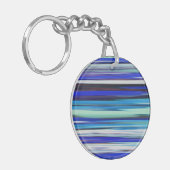 抽象芸術#2:青ぼやけ キーホルダー (正面左)