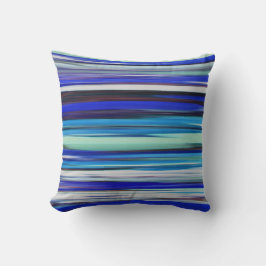 抽象芸術#2：青ぼやけ クッション