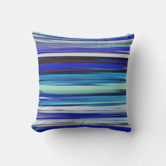 抽象芸術#2：青ぼやけ クッション (正面)